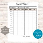 Child Care Payment Record