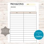 Pros and Cons List