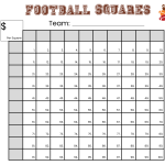 Thanksgiving Day Game Football Squares