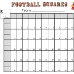 Thanksgiving Day Game Football Squares