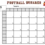 Thanksgiving Day Game Football Squares