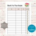 book to purchase list