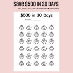 save $500 in 30 days challenge