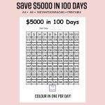 save $5000 in 100 days challenge