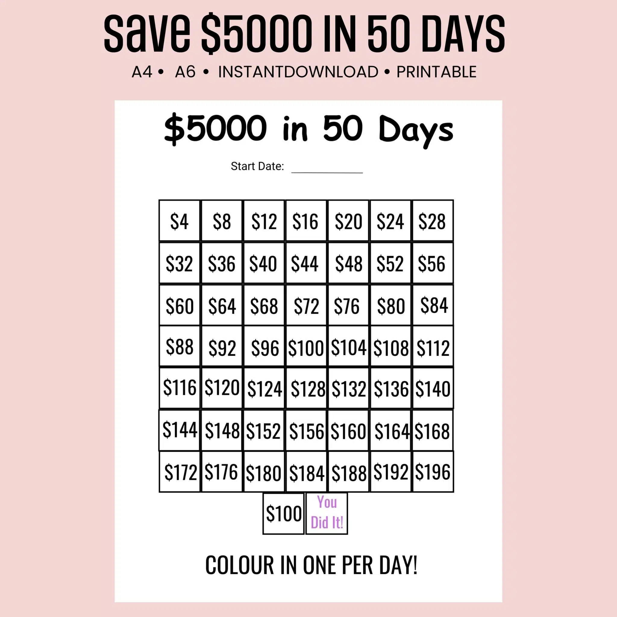 save $5,000 in 50 days challenge save $5,000 in 50 days challenge