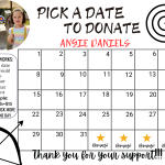 archery pick a date to donate calendar Fundraiser, pay the date