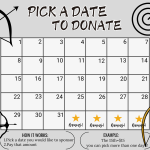 archery pick a date to donate calendar Fundraiser, pay the date