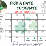 irish step dancer pick a date to donate calendar Fundraiser, pay the date