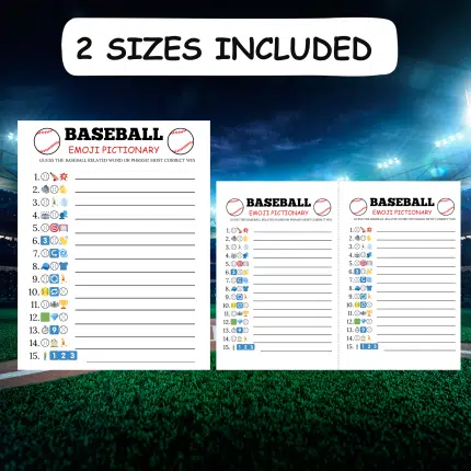 Baseball Emoji Pictionary Game