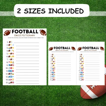 Football Emoji Pictionary Game