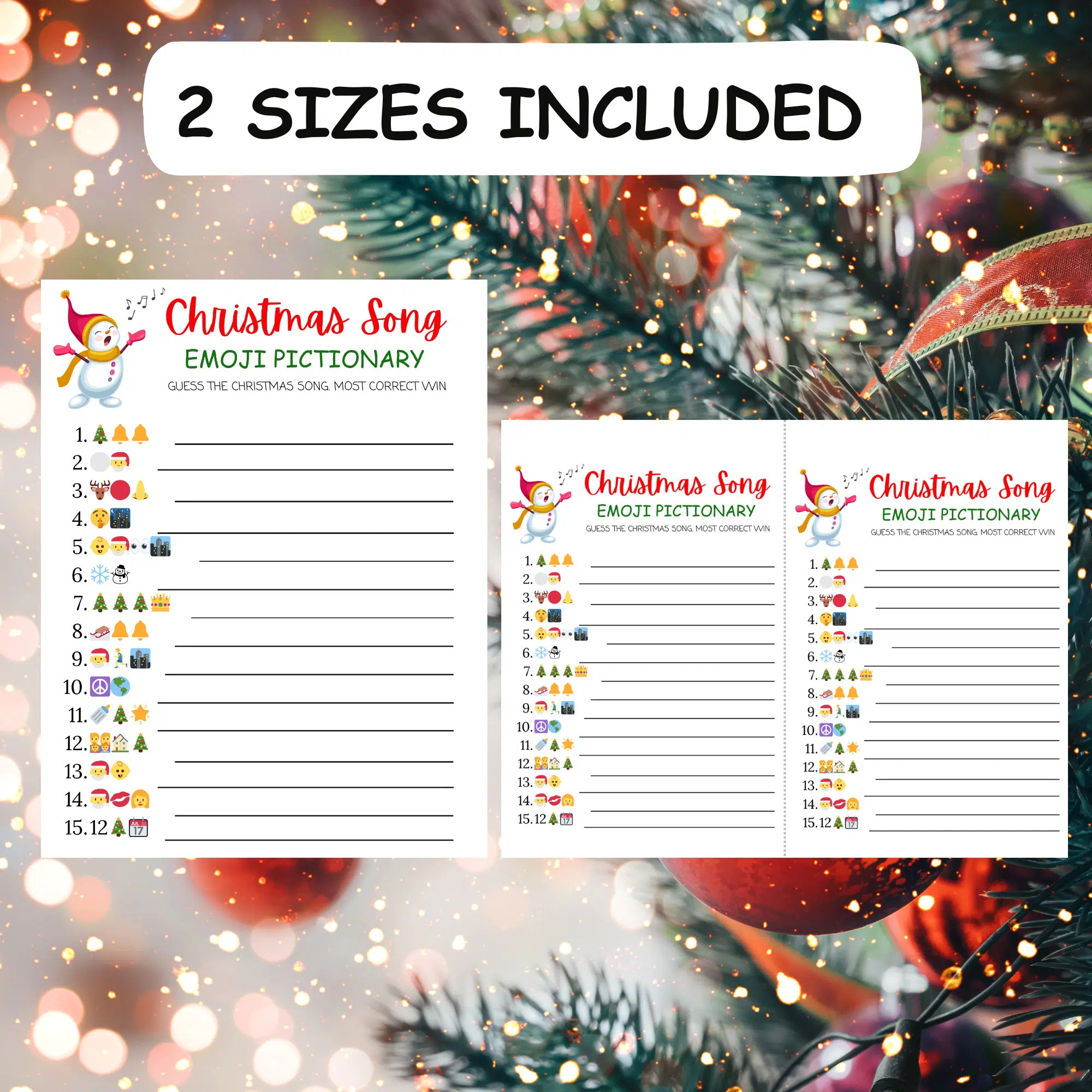 christmas song emoji pictionary game