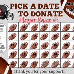 football pick a date to donate calendar fundraiser