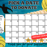 pick a date to donate calendar water polo