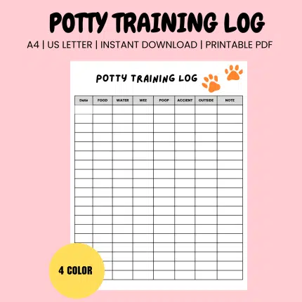 puppy potty log