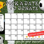 soccer pick a date to donate calendar Fundraiser, pay the date