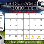 soccer pick a date to donate calendar fundraiser