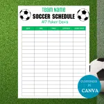 soccer practice schedule template