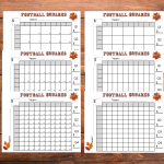 thanksgiving football squares