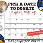 volleyball pick a date to donate calendar Fundraiser, pay the date