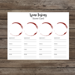 wine tasting placemats wine tasting score cards