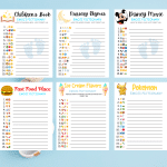 Baby Shower Emoji Pictionary Game Bundle