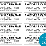 Backyard BBQ Plate Sale Fundraiser Ticket