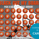 Basketball Pick A date To donate calendar Fundraiser 31 Days