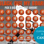 Basketball Pick A date To donate calendar Fundraiser 31 Days