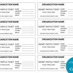 Editable Basket Raffle Ticket