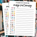 Famous Books Emoji Pictionary