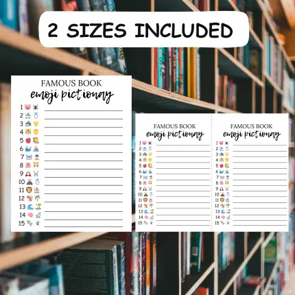 Famous Books Emoji Pictionary