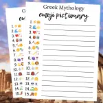 Greek Mythology EMOJI Pictionary game