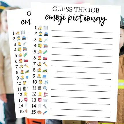 Guess the Job Emoji Pictionary
