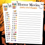 Horror Movies Emoji Pictionary Quiz Game