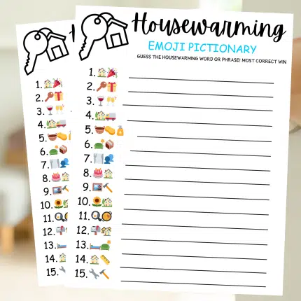 Housewarming Party Emoji Games