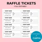 Printable Raffle Ticket