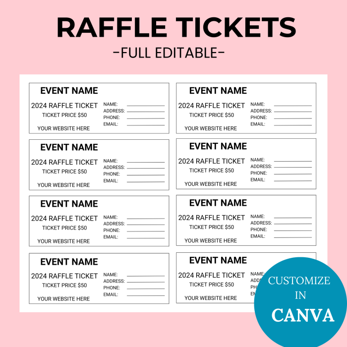 Printable Raffle Ticket
