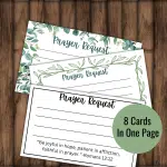 Prayer Request Card Printable