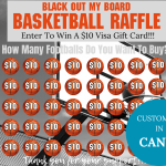 Basketball raffle flyer black out my board