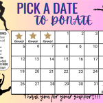 Gymnastics January Pick a Date To Donate Fundraiser