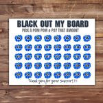 Cheer black out my board, pick a date to donate Fundraiser, Orange pay the date, cheerleading, sponsor my season fundraiser cheer, pom pom