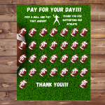 Football Fundraiser Calender 30 day