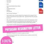 PHYSICIAN RESIGNATION LETTER