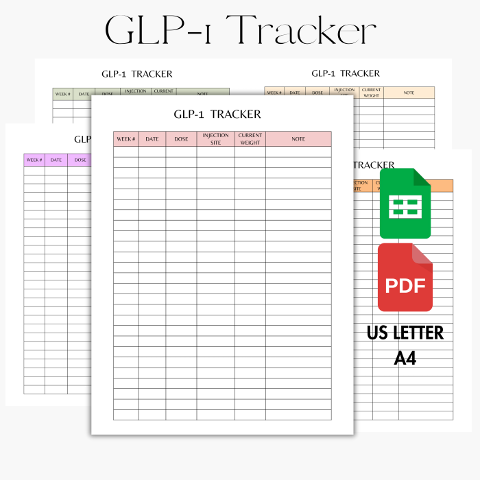 GLP1 Injection Tracker, GLP1 Weight Loss Tracker, GLP1 Shot Tracker,Tirzepatide Weekly Journal, Semaglutide Injection Planner, GLP1 Chart, Pounds Lost, Compound GLP Weight Log, Goals