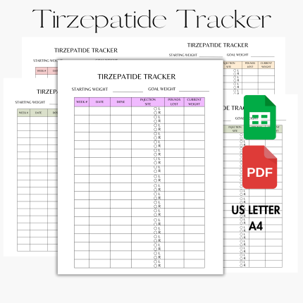 Tirzepatide Weekly Weight Tracker