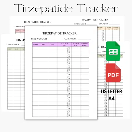 Tirzepatide Weekly Weight Tracker