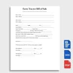 Farm Tractor Bill of Sale