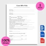 Goats Bill of Sale