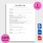 Purse Bill of Sale