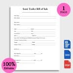Semi Trailer Bill of Sale